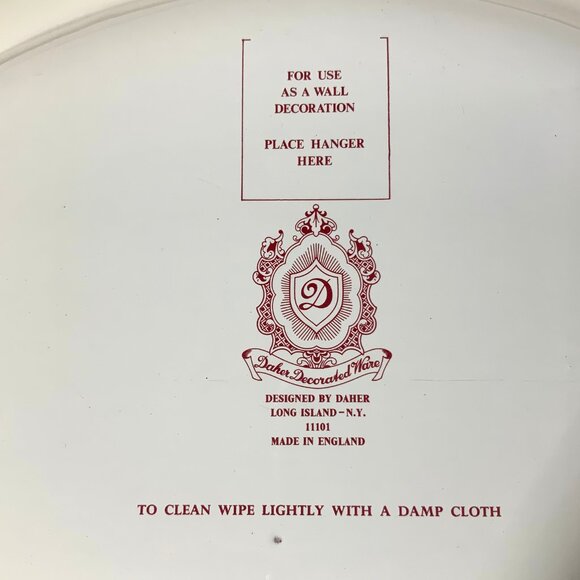 Mid Century Daher Decorated Ware Metal Retro Tin Tray Victorian Couple In Park - Picture 6 of 10